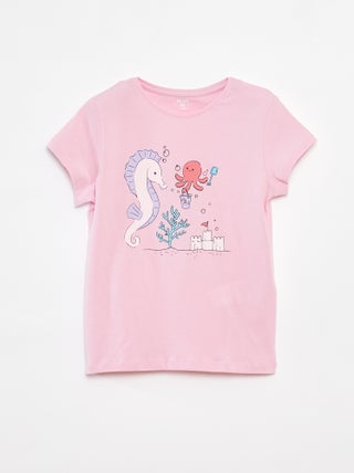 Camiseta con estampado de fantasía