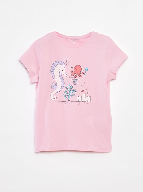 Camiseta con estampado de fantasía - Kiabi