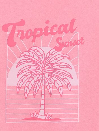 Camiseta con estampado de fantasía