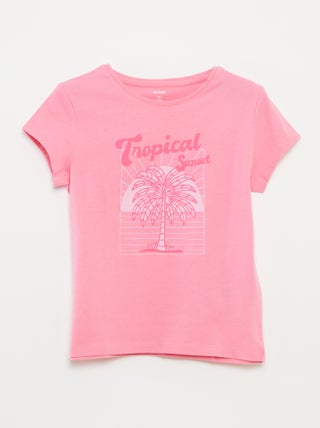 Camiseta con estampado de fantasía