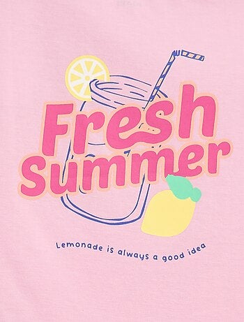Camiseta con estampado de fantasía
