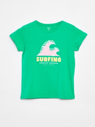 Camiseta con estampado de fantasía