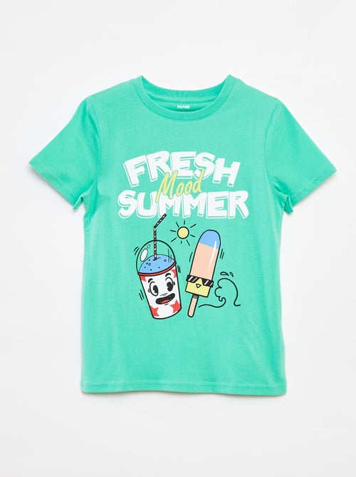 Camiseta con estampado de fantasía - Kiabi