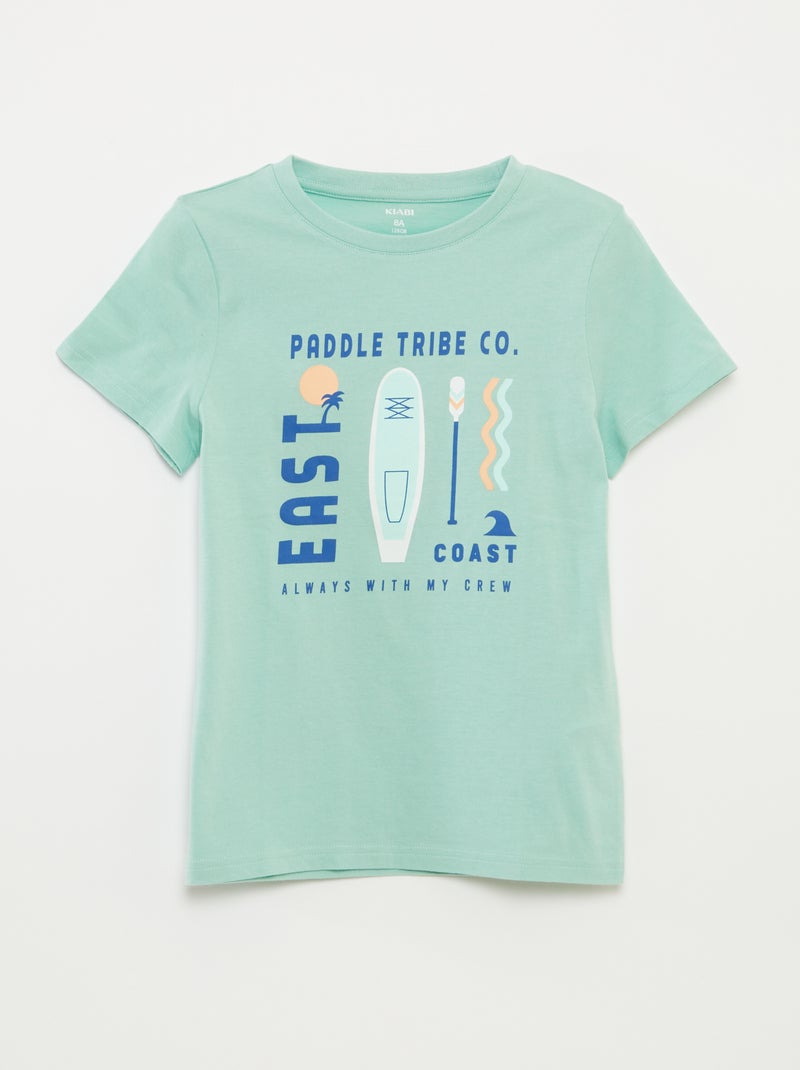 Camiseta con estampado de fantasía VERDE - Kiabi