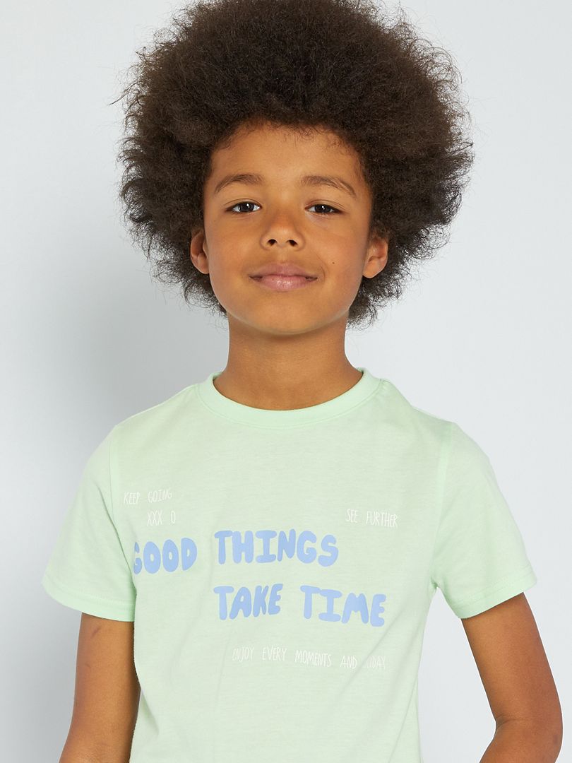 Camiseta con estampado de fantasía VERDE - Kiabi