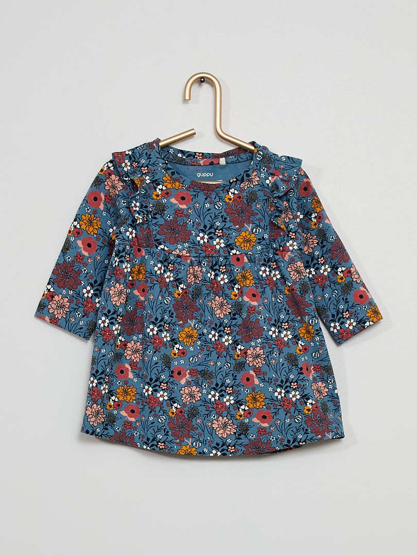 Camiseta con estampado de 'flores' azul marino - Kiabi