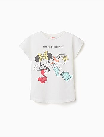 Camiseta con estampado de Minnie y Daisy