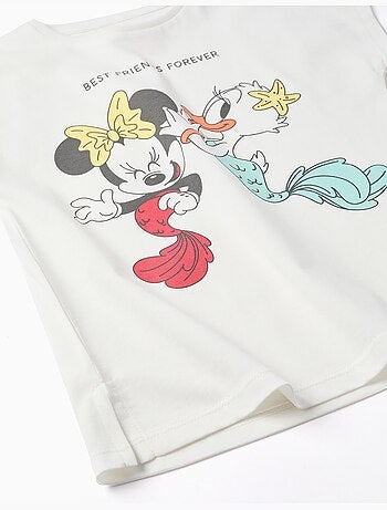 Camiseta con estampado de Minnie y Daisy