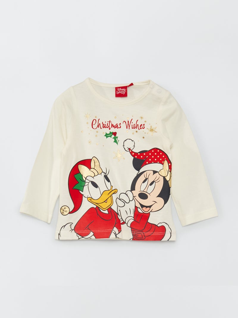 Camiseta con estampado de 'Navidad' de 'Disney' crudo - Kiabi