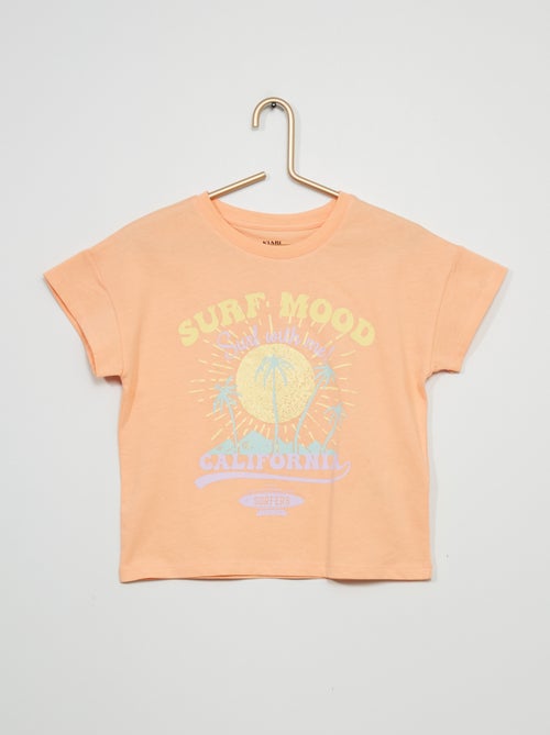 Camiseta con estampado de 'surf mood' - Kiabi