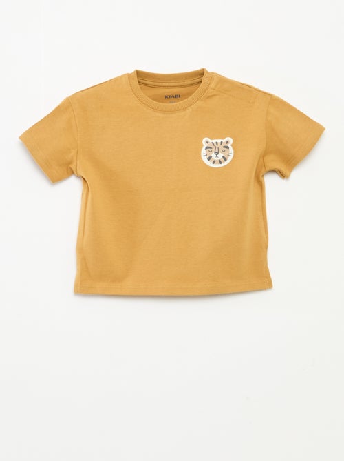 Camiseta con estampado en relieve - Kiabi