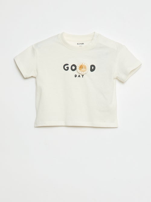 Camiseta con estampado en relieve - Kiabi