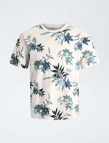Camiseta con estampado floral 'JJ Rebel'