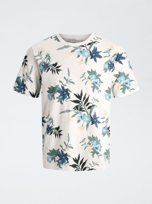 Camiseta con estampado floral 'JJ Rebel' - Kiabi