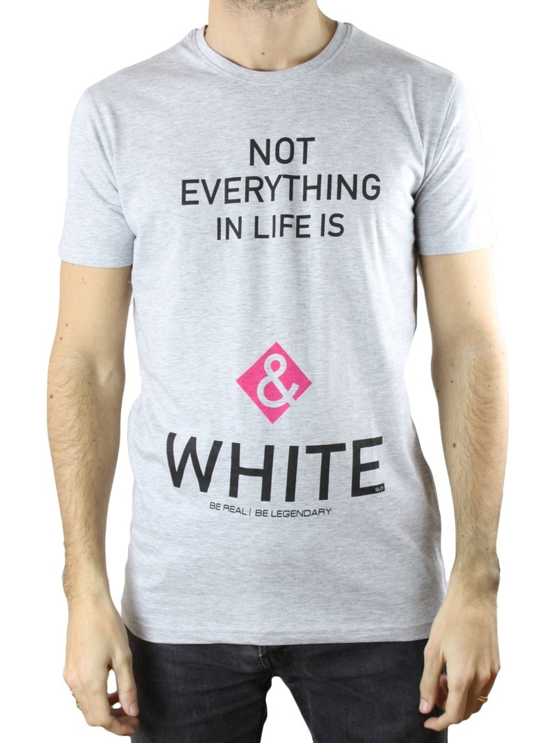 Camiseta con estampado Kebello Gris - Kiabi