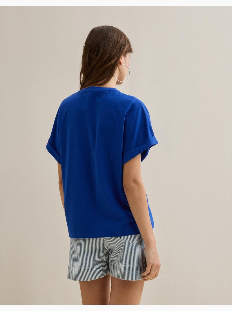 Camiseta con estampado, MO Fashion Azul - Kiabi