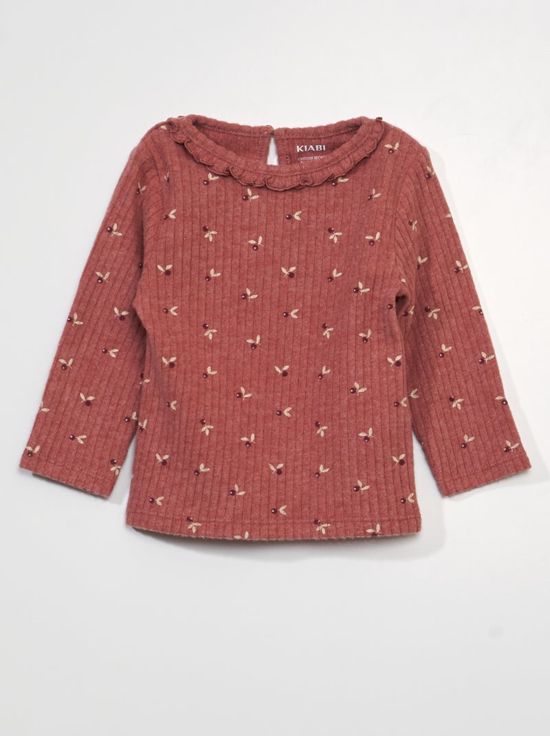 Camiseta con estampado ROJO - Kiabi