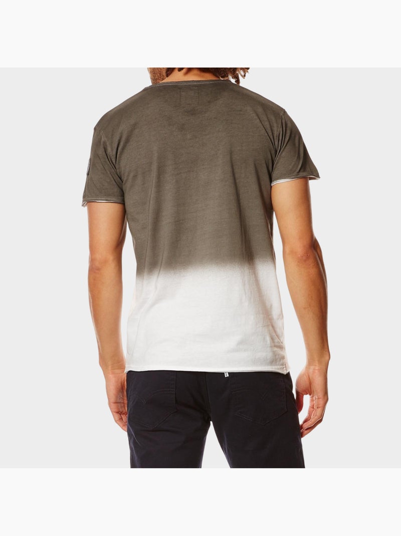 Camiseta con estampado tie and die Gris - Kiabi