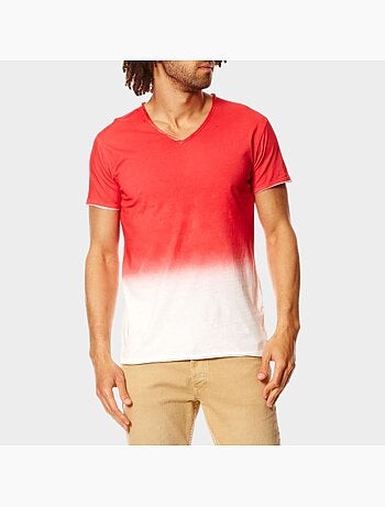 Camiseta con estampado tie and die