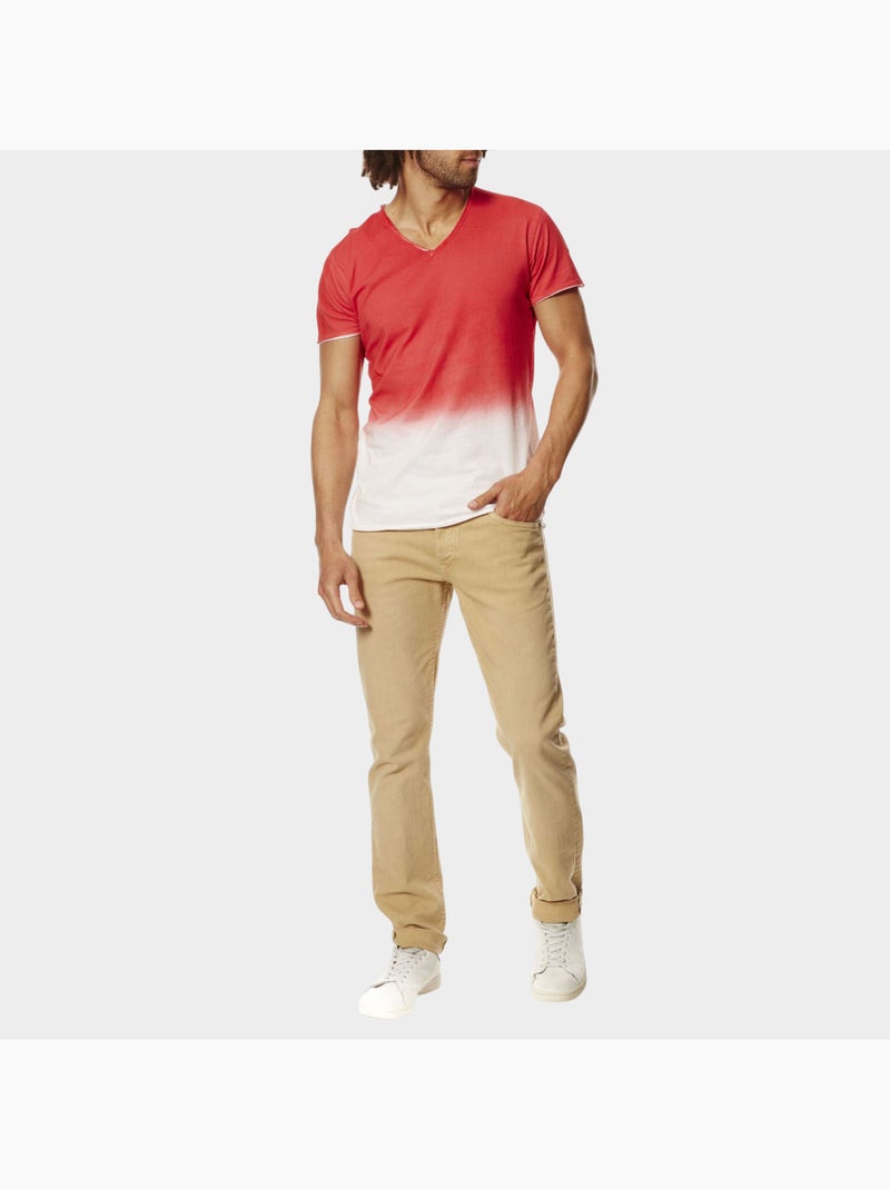 Camiseta con estampado tie and die Rosa - Kiabi