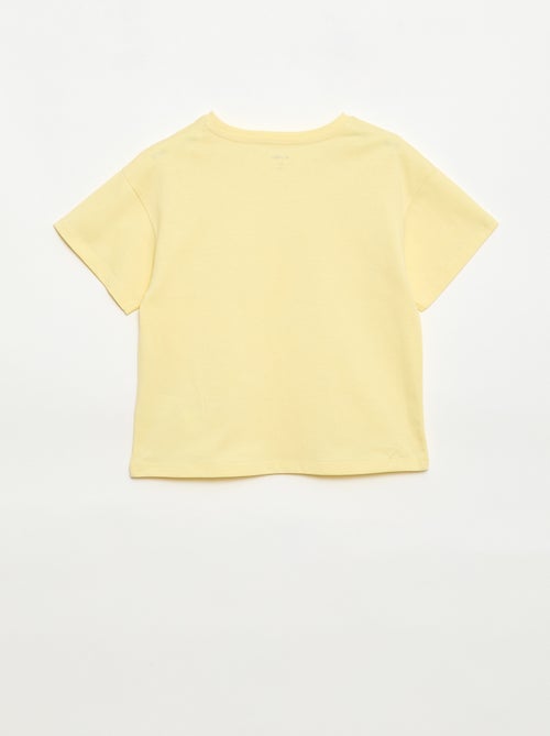 Camiseta con flores de macramé - Kiabi