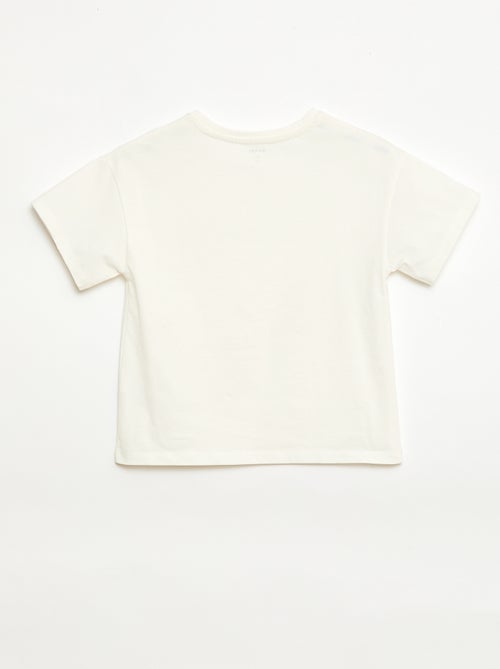 Camiseta con flores de macramé - Kiabi Camiseta con flores de macramé - Kiabi