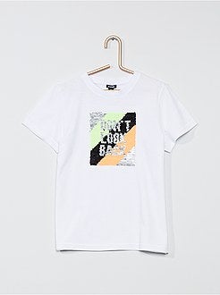 Niño 3-12 años - Camiseta con lentejuelas reversibles - Kiabi