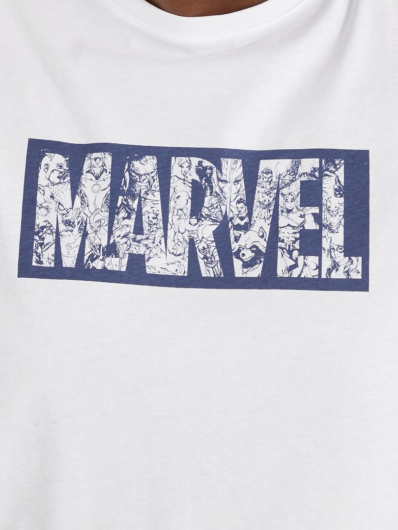 Camiseta con logo 'Marvel' BLANCO - Kiabi