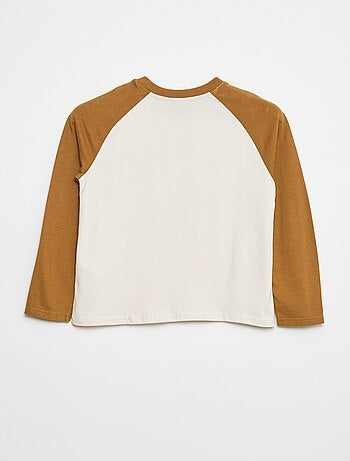 Camiseta con manga raglán