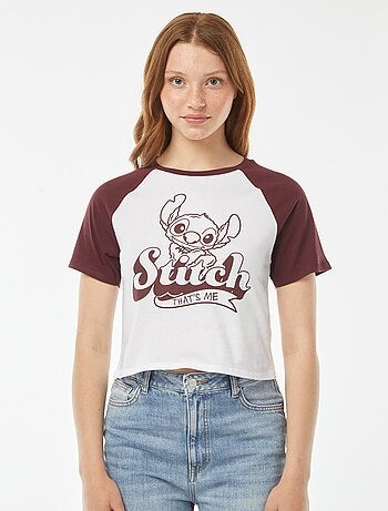 Camiseta con manga raglán 'Stitch'