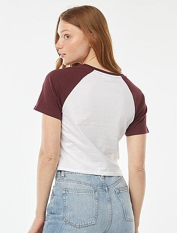 Camiseta con manga raglán 'Stitch'