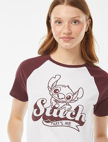 Camiseta con manga raglán 'Stitch'