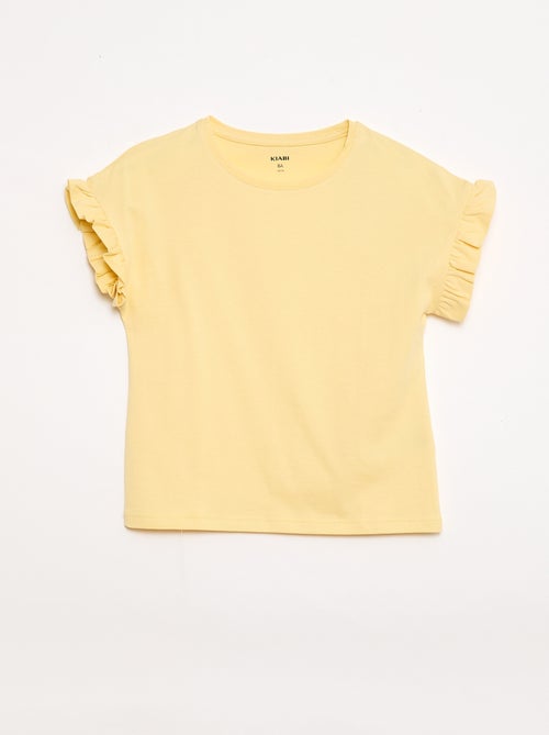 Camiseta con mangas con volantes - Kiabi