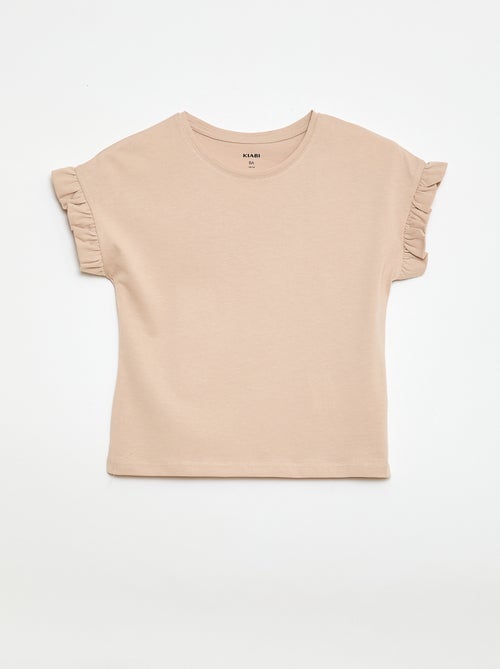 Camiseta con mangas con volantes - Kiabi
