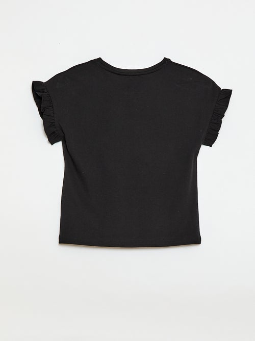 Camiseta con mangas con volantes - Kiabi