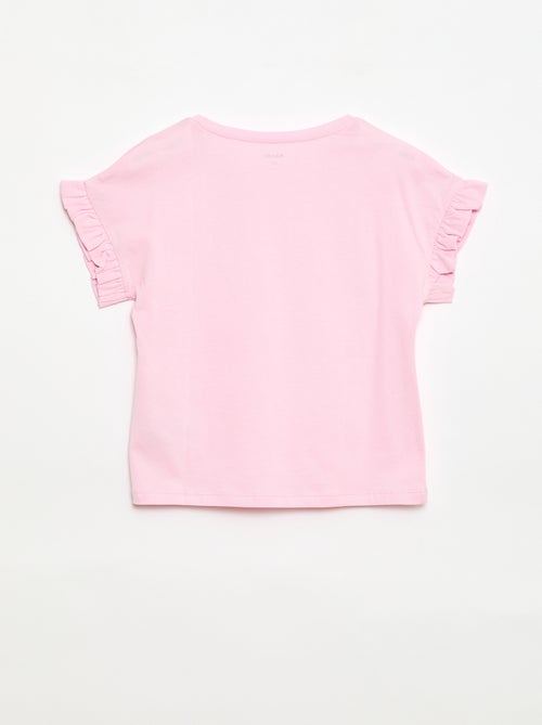 Camiseta con mangas con volantes - Kiabi