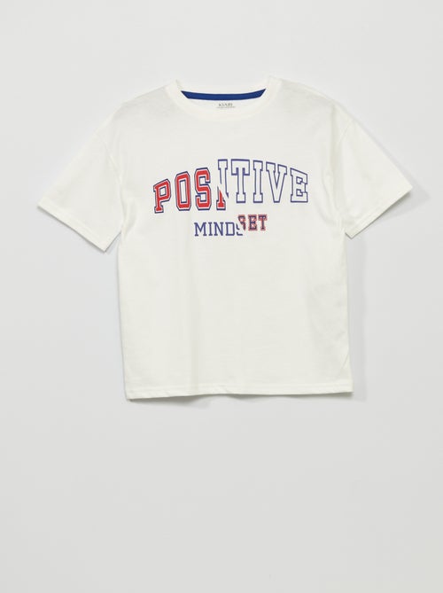 Camiseta con mensaje - Kiabi