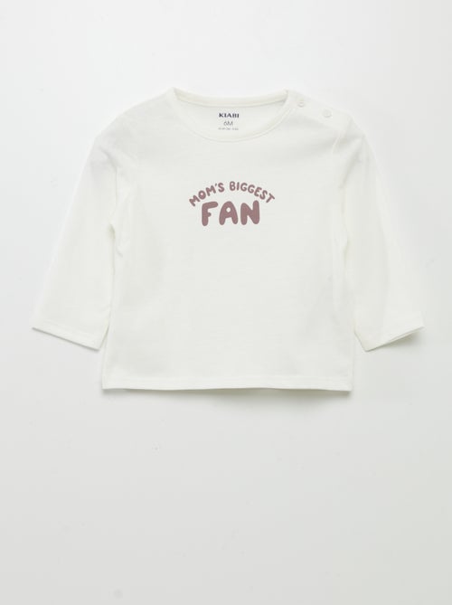 Camiseta con mensaje - Kiabi