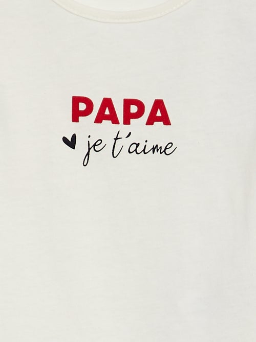 Camiseta con mensaje - Kiabi