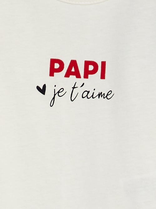 Camiseta con mensaje - Kiabi