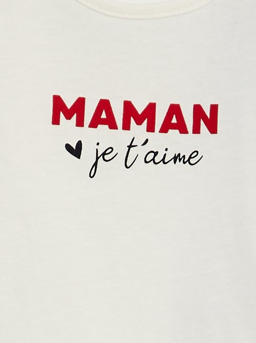 Camiseta con mensaje - Kiabi
