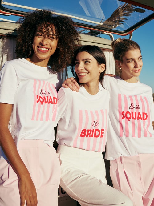 Camiseta con mensaje despedida de soltera - Kiabi