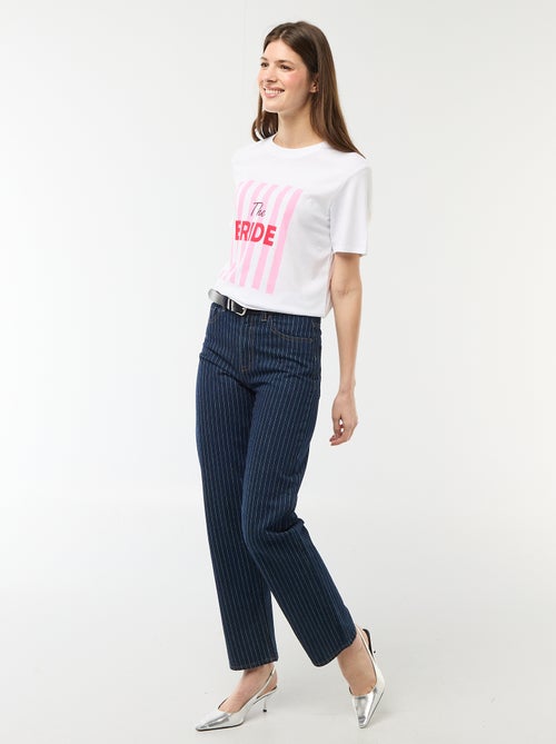 Camiseta con mensaje despedida de soltera - Kiabi
