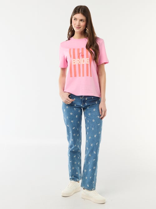 Camiseta con mensaje despedida de soltera - Kiabi