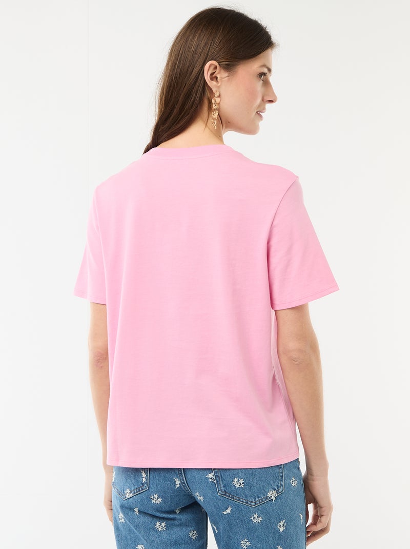 Camiseta con mensaje despedida de soltera Rosa - Kiabi