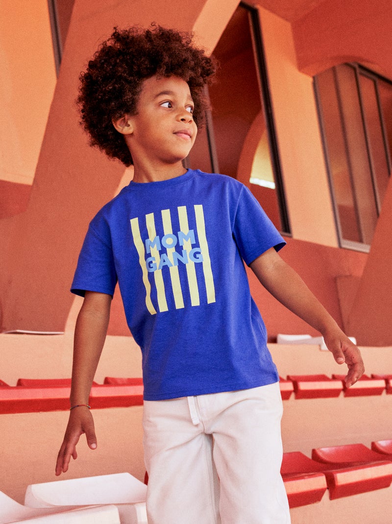 Camiseta con mensaje Día de la Madre Azul - Kiabi