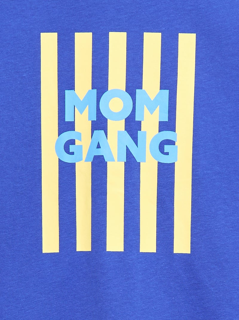 Camiseta con mensaje Día de la Madre Azul - Kiabi