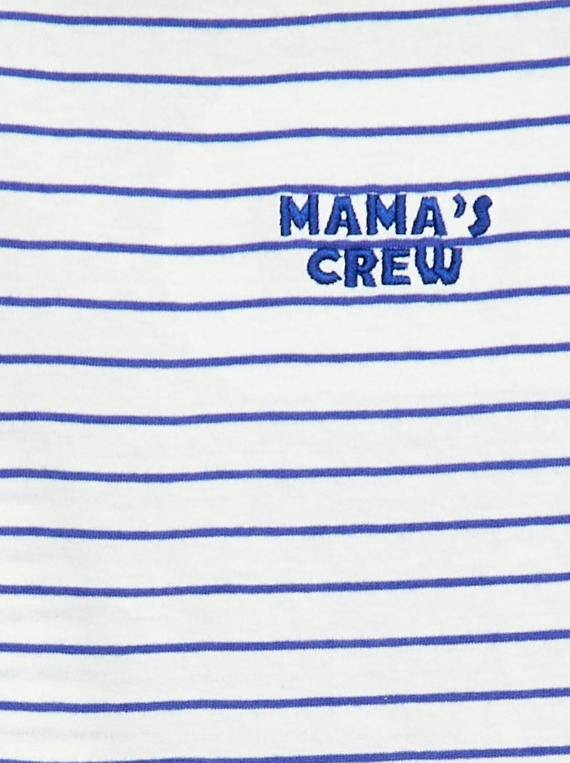Camiseta con mensaje Día de la Madre Azul - Kiabi