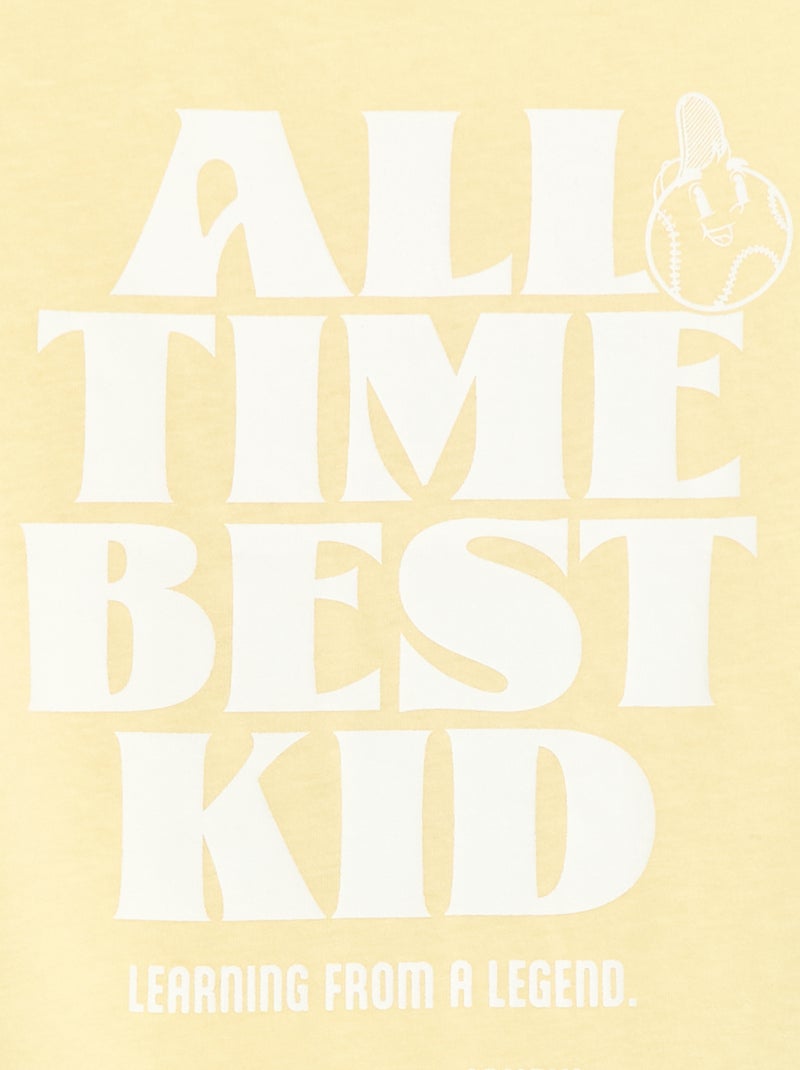 Camiseta con mensaje Día del Padre Amarillo - Kiabi