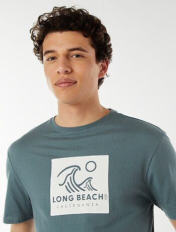 Camiseta con mensaje estampado